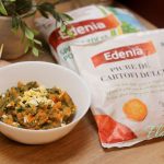 PIURE DE CARTOFI DULCI CU SPANAC SI OU FIERT